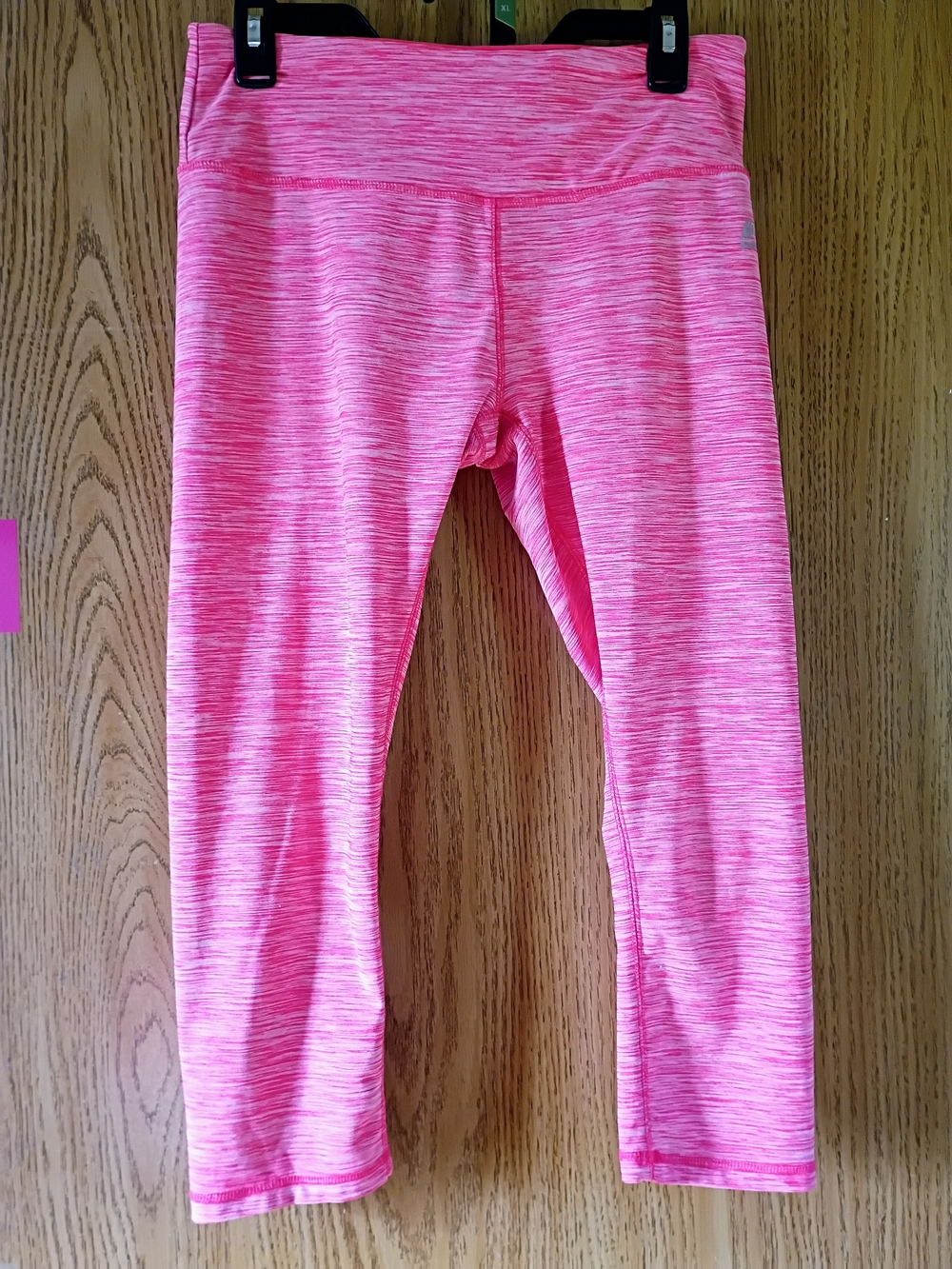 RBX Hot Pink Heathered Capri Leggings